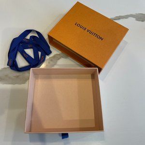 Louis Vuitton Small Gift Box with Blue Ribbon
